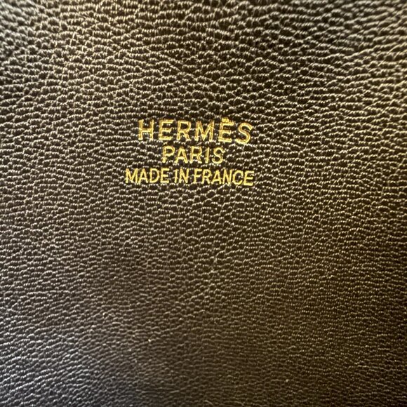 HERMES Porte-Documents Plume 38 Briefcase Bag Ecru Beige Toile H Ebene Evercalf - Picture 4 of 16